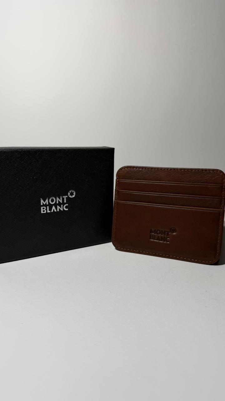 Mont Blanc Card Holder Brown